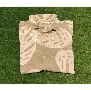 Quicksilver shirt mens XXL waterman floral button down comfort fit casual 4